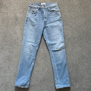 AGOLDE Light Blue Straight Leg Jeans